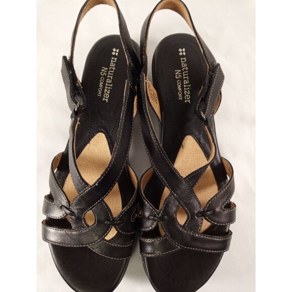 Naturalizer Original Box Women's Cooper Black Sandals Size 7.5 - Picture 9 of 10